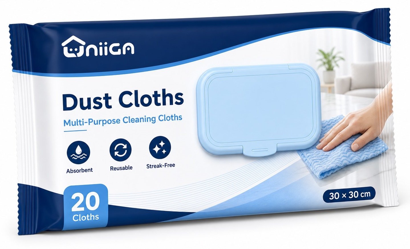 Dust cloth package